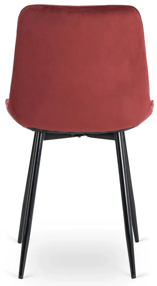 Bordó Bársony Étkezőszék. CHRIS