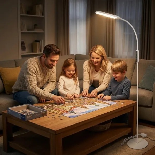 Fényerőszabályozható LED állólámpa TEILO LED/10W/230V 3000/4000/6500K fehér + távirányító