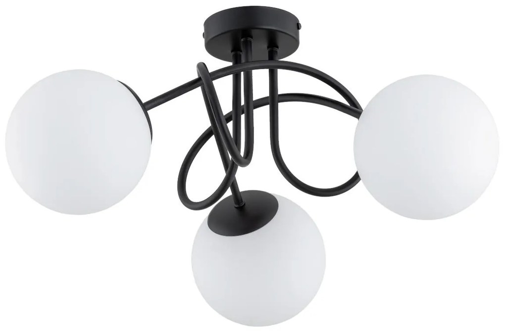 Felületre szerelhető csillár BANKO 3xE14/10W/230V fekete