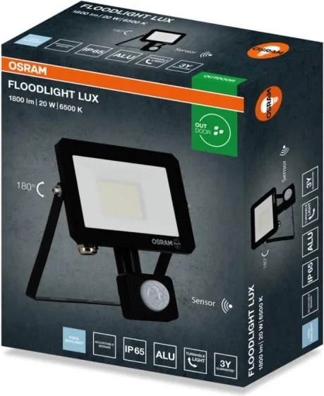 Osram - LED reflektor érzékelővel FLOODLIGHT LED/20W/230V 6500K IP65