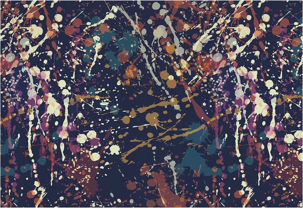 Dekoratív tapéta Flizelina Divatos minták Színes absztrakt 152x104 Ragasztó