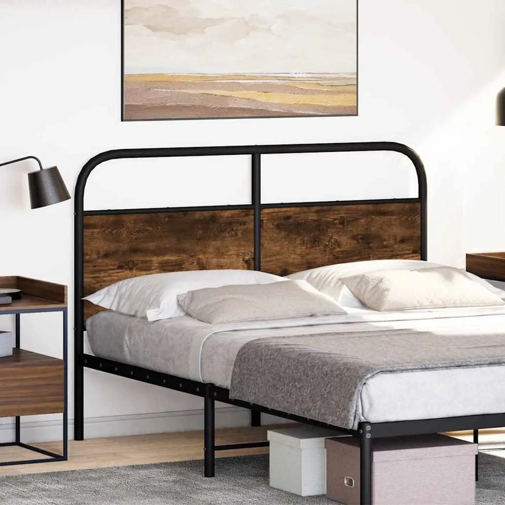 fejtámla füstölt tölgy 120 cm acél és fűrészelt fa