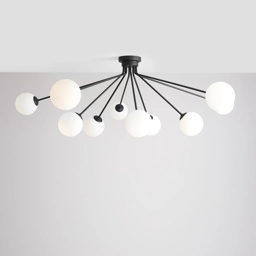 ALDEX 1082PL_M1 HOLM Mennyezeti Csillár Fehér, Fekete E14 IP20