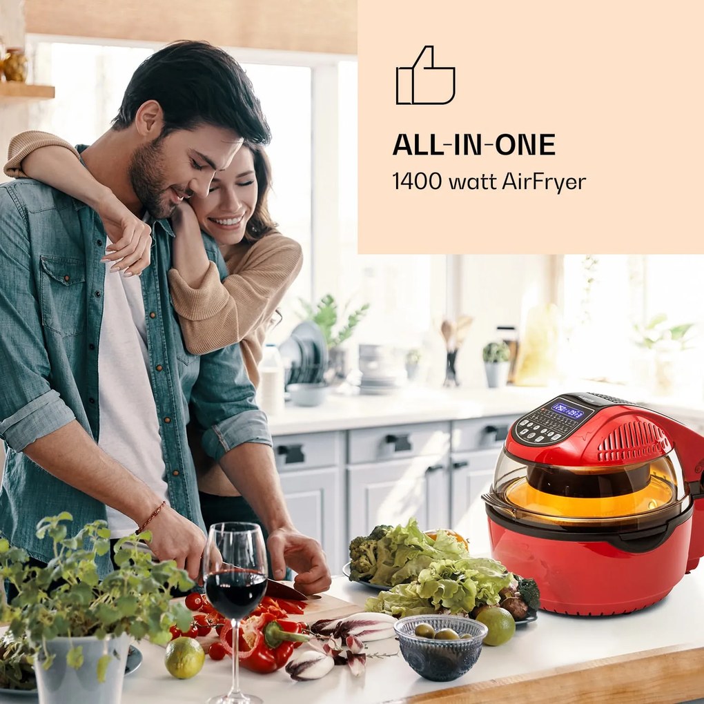 VitAir Smart, forrólevegős fritőz, 1400 W, 7,75 l, 20 program, alkalmazás vezérlés