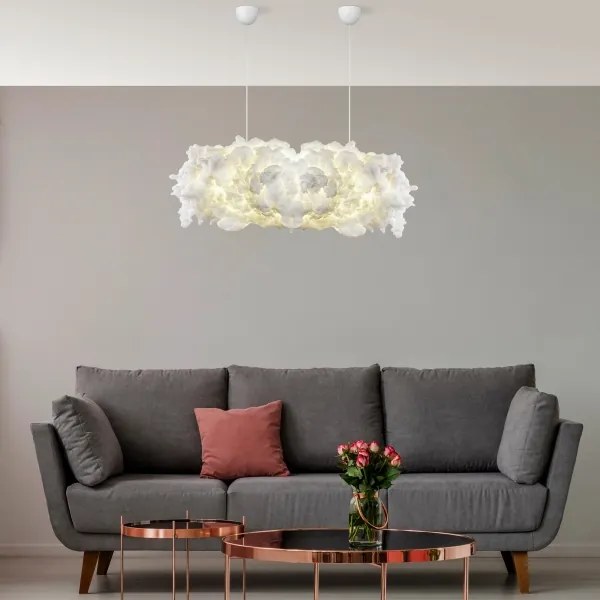 Kábeles csillár SERENE 2xE27/40W/230V fehér