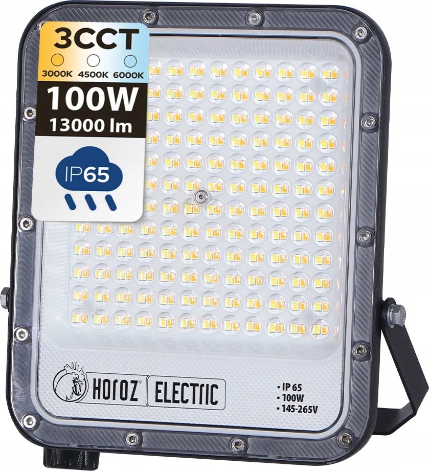 Horoz Led fényvető halogén lámpa Pallas 100W 3CCT Kültéri IP65