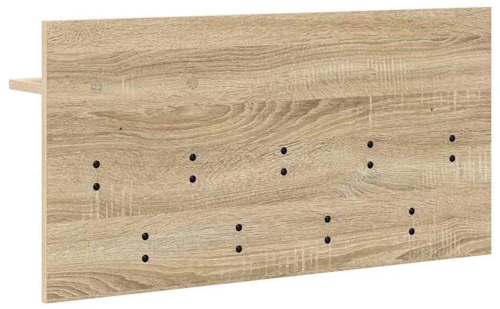 Fali Kabáthorog polcokkal sonoma tölgy 80 x 40 x 12 cm Faanyag