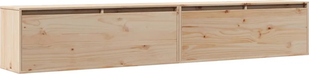 vidaXL 2 darab tömör fenyőfa faliszekrény 100 x 30 x 35 cm