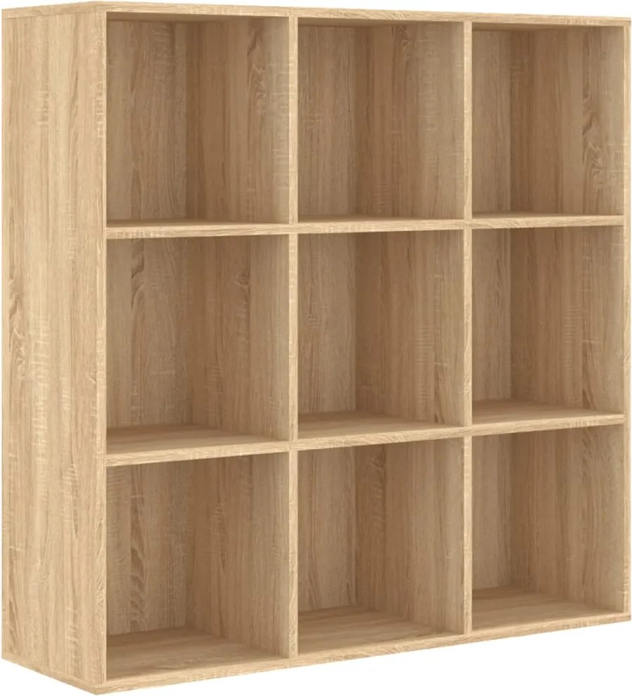 vidaXL sonoma tölgy színű szerelt fa könyvszekrény 98 x 29 x 97,5 cm