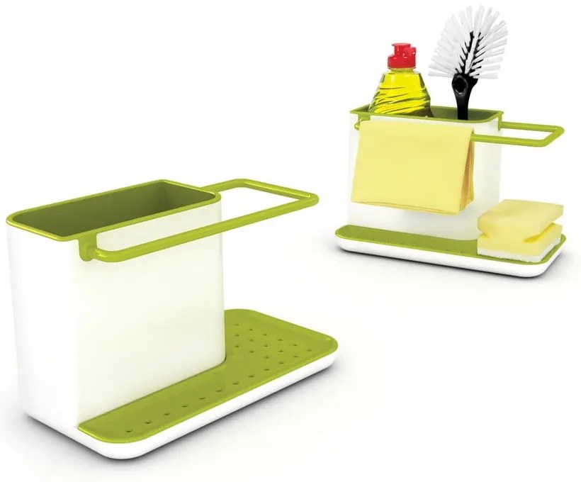 Caddy Sink Tidy zöld-fehér mosogatóeszköz-tartó állvány - Joseph Joseph