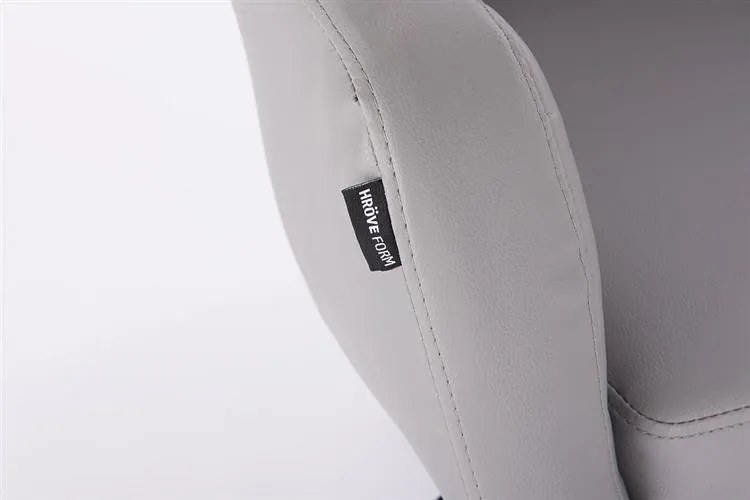 HR830CROSS Szürke modern műbőr szék arany lábbal