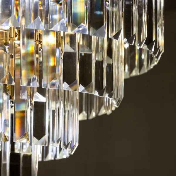 Brilagi - Felületre szerelhető csillár CRYSTAL 5xE14/40W/230V arany