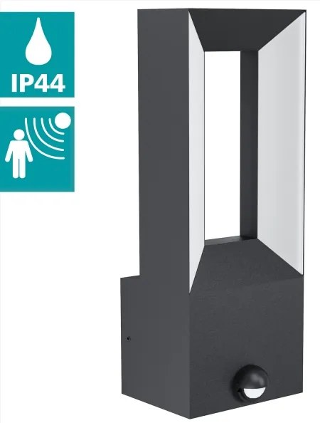 Eglo 98726 - LED Kültéri lámpa érzékelővel RIFORANO 2xLED/5W/230V IP44