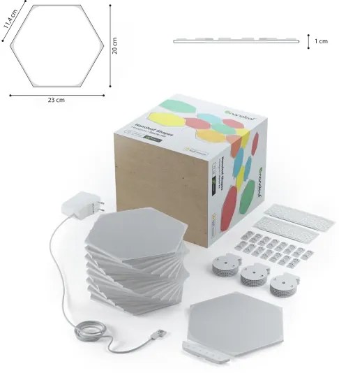 Nanoleaf NL42-6002HX-15PK - KÉSZLET 15x LED RGB Dimmelhető panel LED/2W/230V