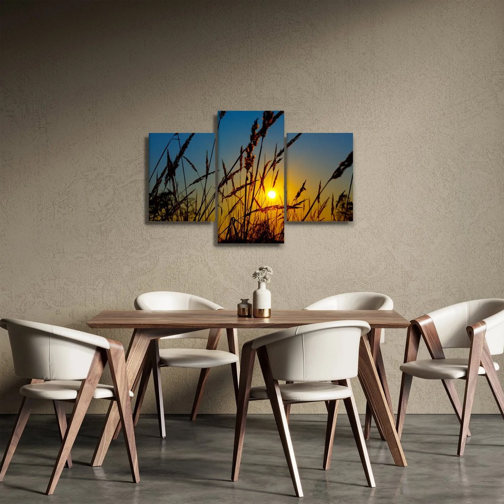 Kép - naplemente a réten (90x60 cm)