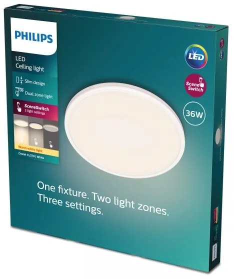 Philips- LED Dimmelhető mennyezeti lámpa OZZIET SCENE SWITCH LED/36W/230V 2700K
