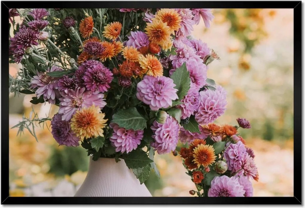 Poszterek keretben 60x40 Virágkompozíció