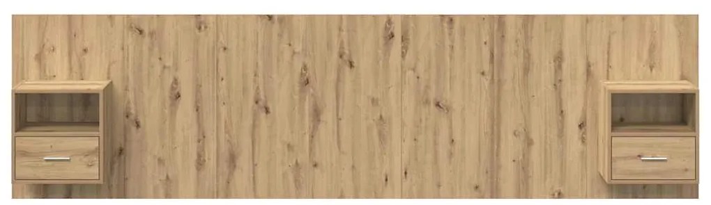 Fejtámla Szekrénnyel fiókkal 3 pcs Artisan tölgy Faanyag