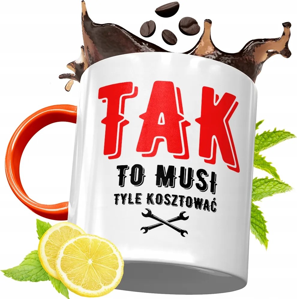 Narancssárga Bögre Szerelőnek Tökéletes Ajándék fényképes nyomtatással