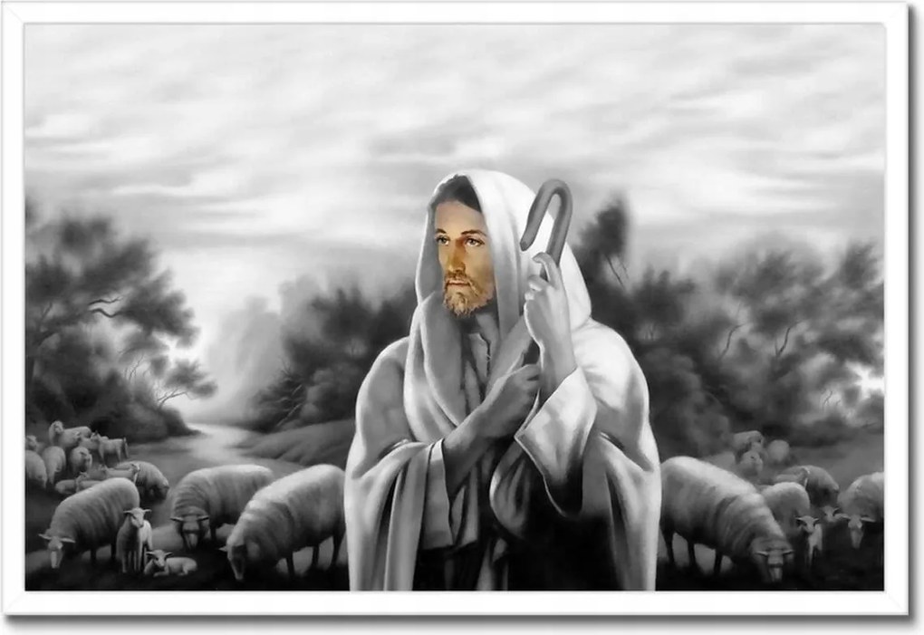 Poszterek keretben 60x40 Jó Pásztor Bárányok