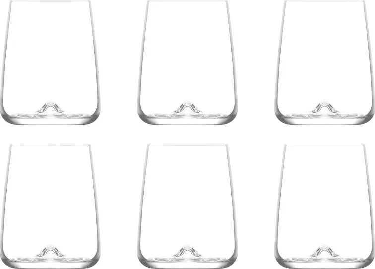 6 részes üveg pohár szett 475 ml
