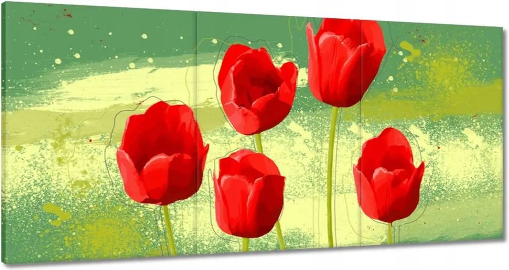 Vászonkép 120x60 Szimpatikus virágok