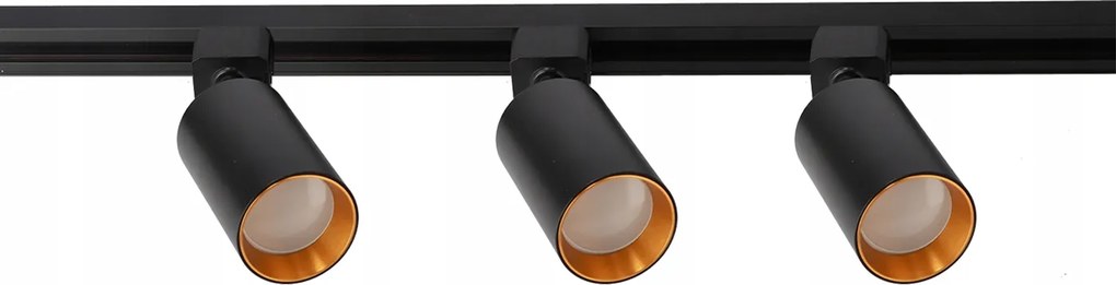 Edo Sín szett Fekete Sín 0.9m 3x GU10 reflektor kiegészítők