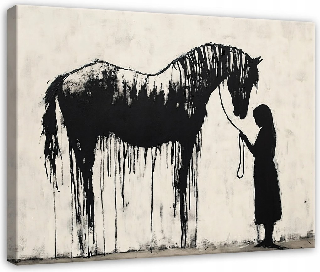 Vászonkép Absztrakt Banksy Modern Hálószoba Nappali Hálószoba 120x80