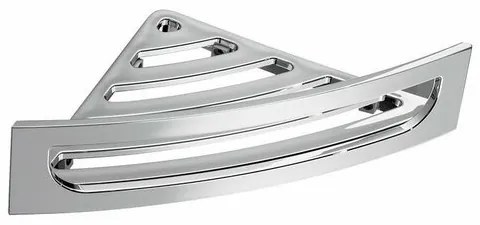 GEDY CP80 sarokzuhanyzó polc csapdával, 23 x 7,5 x23 cm, kerek, ezüst színű