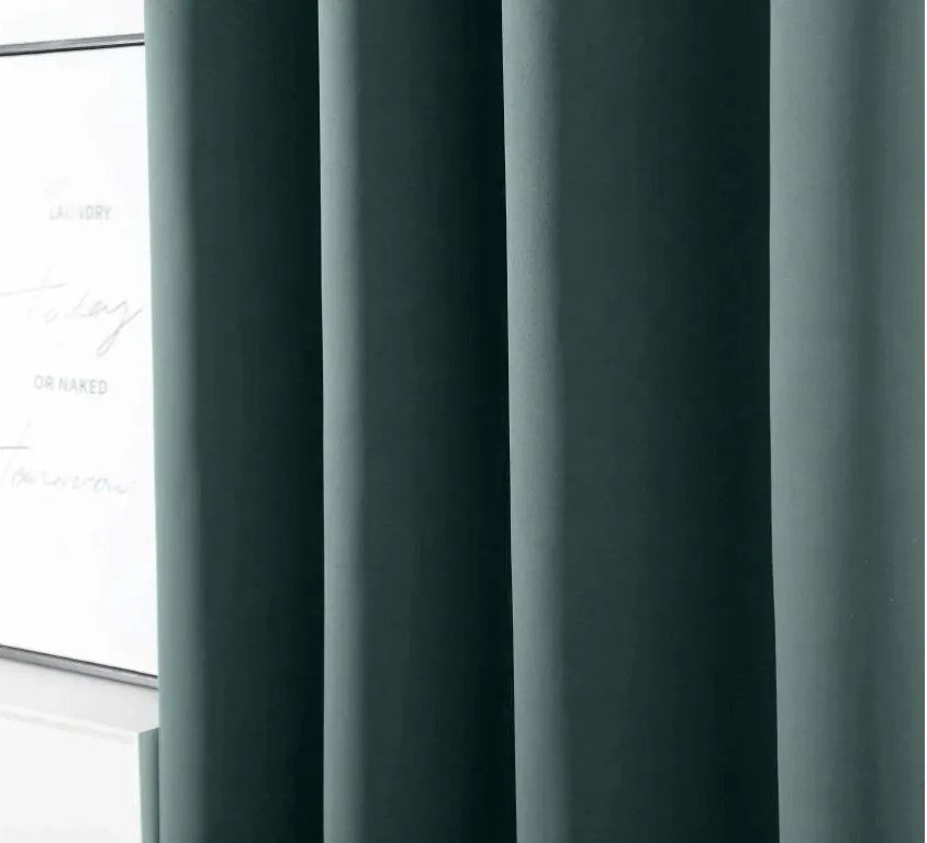 Türkizkék OXFORD függöny 140x250 cm Felfüggesztés: Hullámos sínszalag