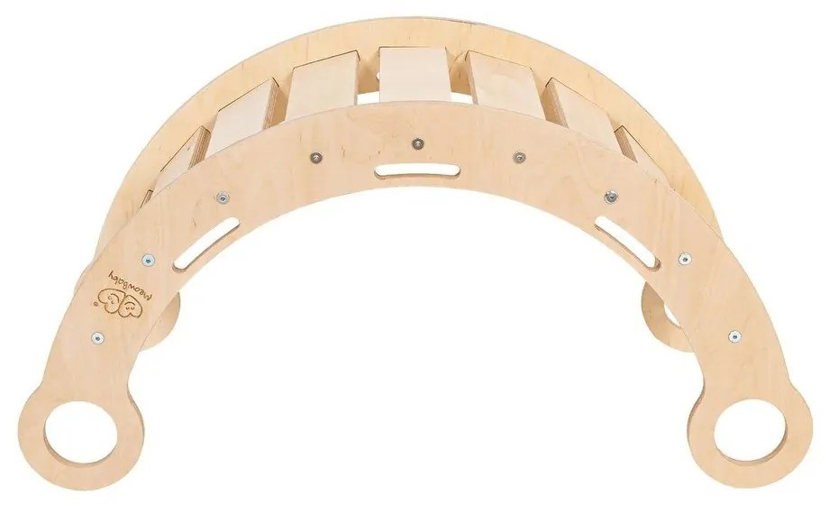 Natúr színű borovi fenyő hinta 39x75x38 cm Montessori – Meowbaby