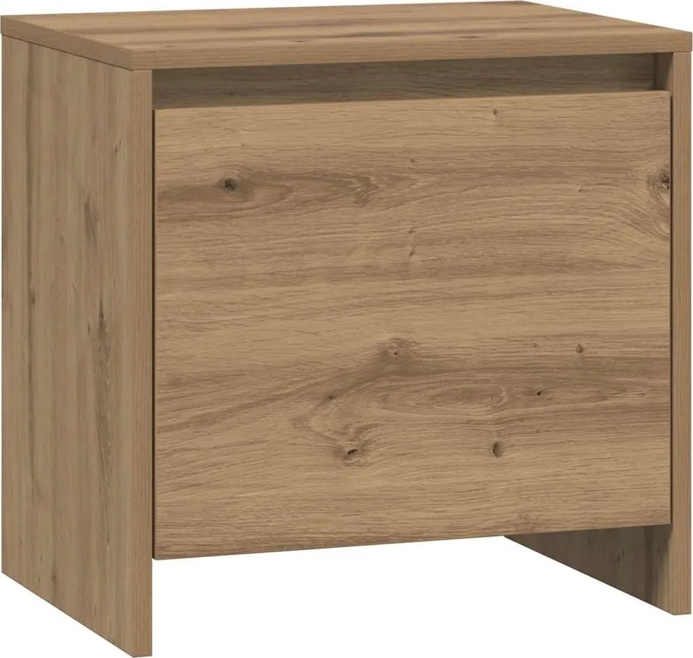 vidaXL Éjjeliszekrény Művészi tölgy 45 x 34 x 44,5 cm Faanyag