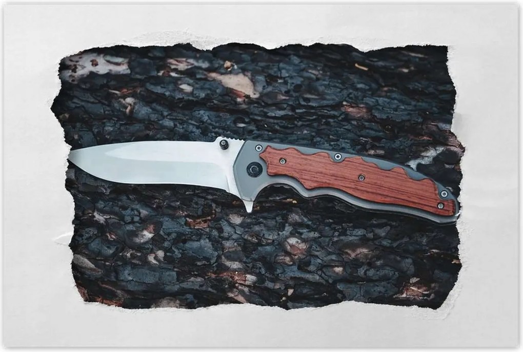 Poszterek 90x60 Barna túlélő kés