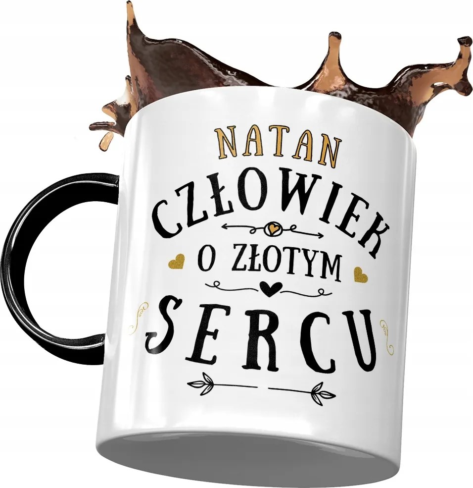 Fekete Bögre Nátán Férj Kolléga Ajándék Nyomtatott Fotóval