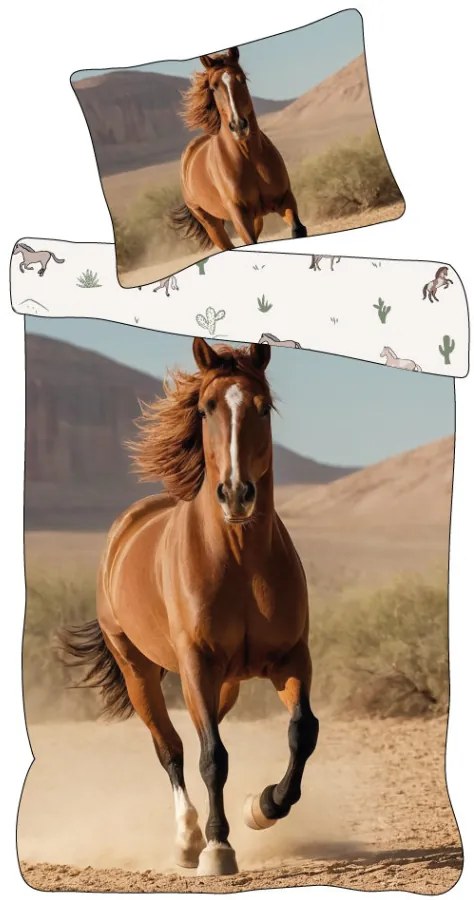 Lovas Mustang ágyneműhuzat 140×200cm, 70×90 cm