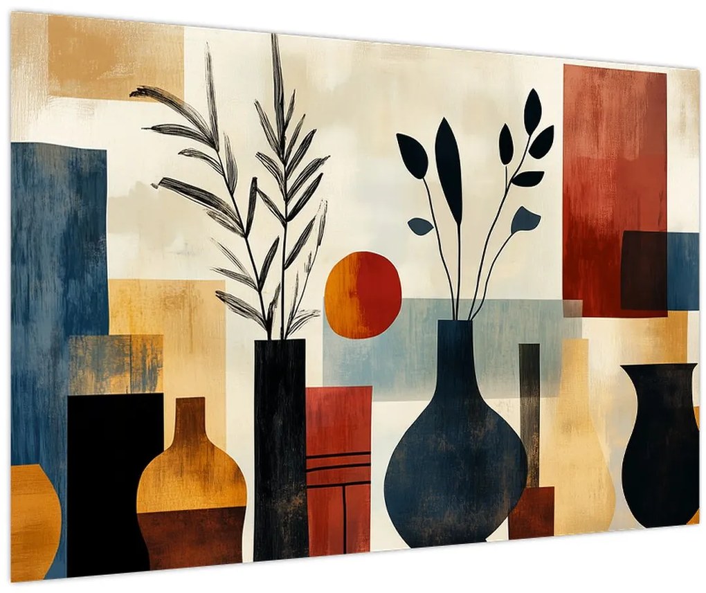 Kép - Kubista vázák (90x60 cm)