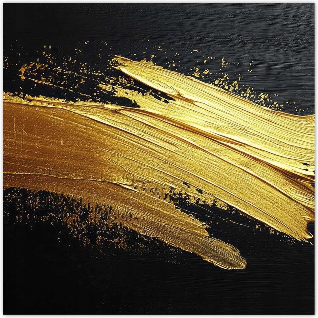 Poszterek 30x30 Arany csillogás ecsettel