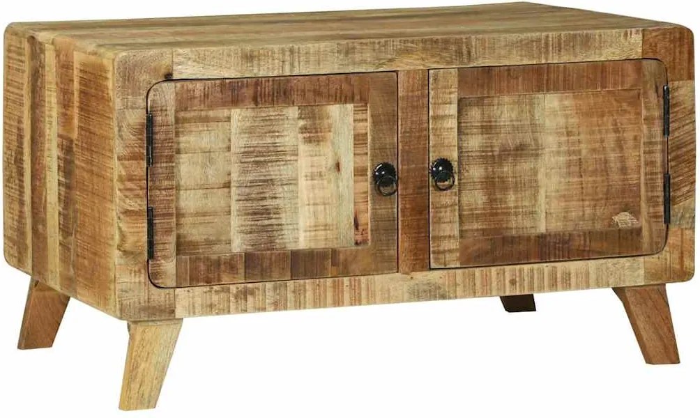 vidaXL Dohányzóasztal Barna 80 x 54 x 45 cm Tömör Mangófát