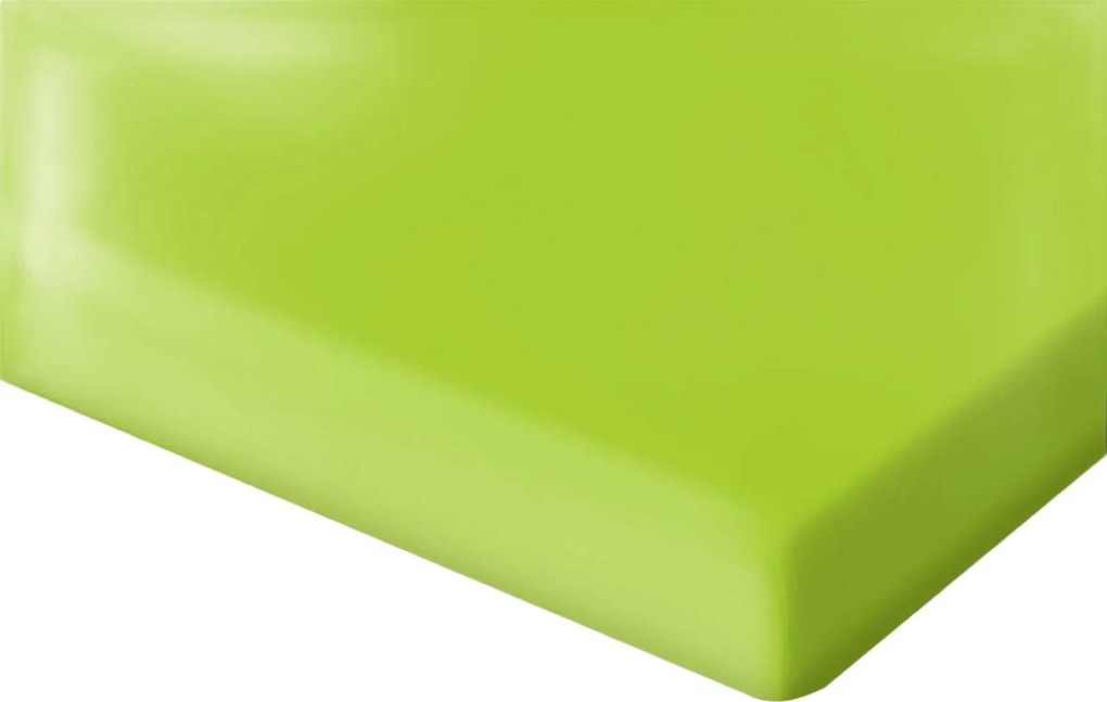 Szatén ágyneműhuzat pamut szaténból, gumi nélküli, 200x220 cm, lime zöld