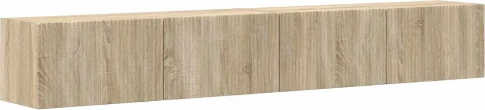 vidaXL TV Fali Szekrény 2 pcs Sonoma 98 x 31 x 29,5 cm Faanyag