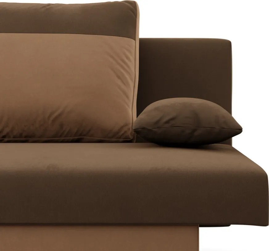 Sony kanapé, szövet anyag, hab töltet, barna