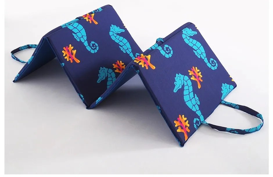 Kék kerti székpárna napozóágyra 49x137 cm Seahorse – B.E.S.