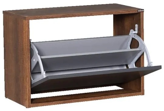 Cipősszekrény 42x60 cm barna/antracit