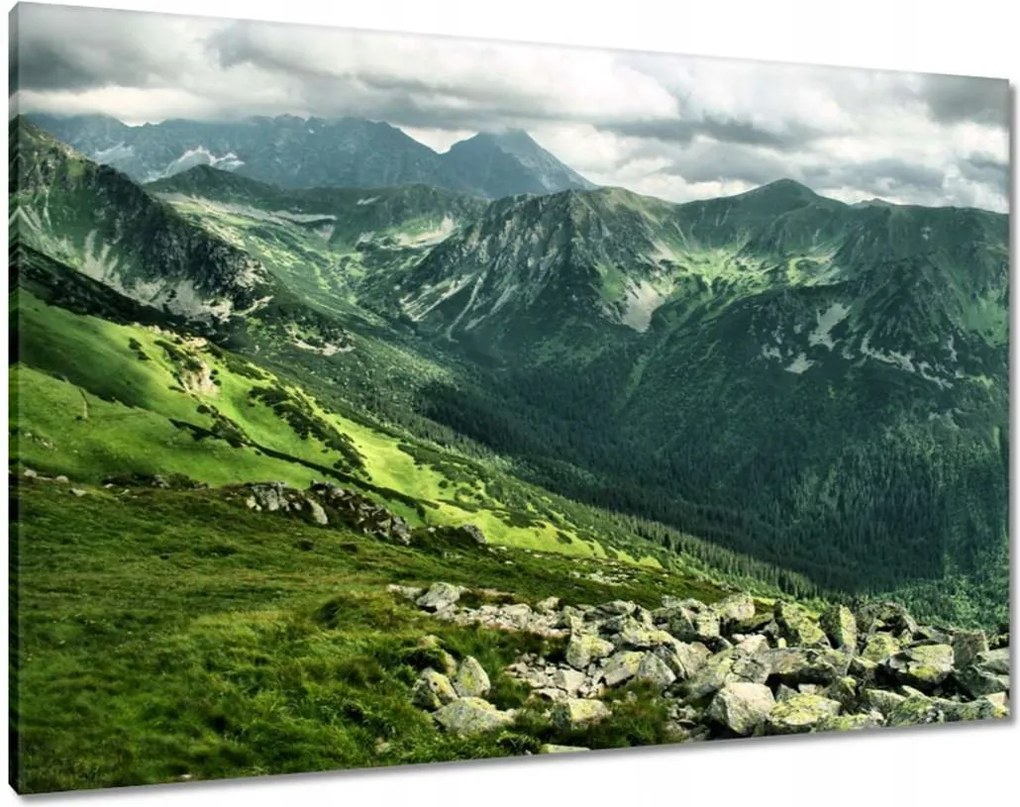 Képek 100x70 Tátra Lengyel hegyek Kilátás