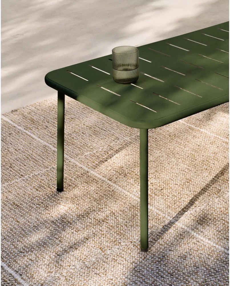 Acél kerti dohányzóasztal 50x90 cm Zivia – Kave Home