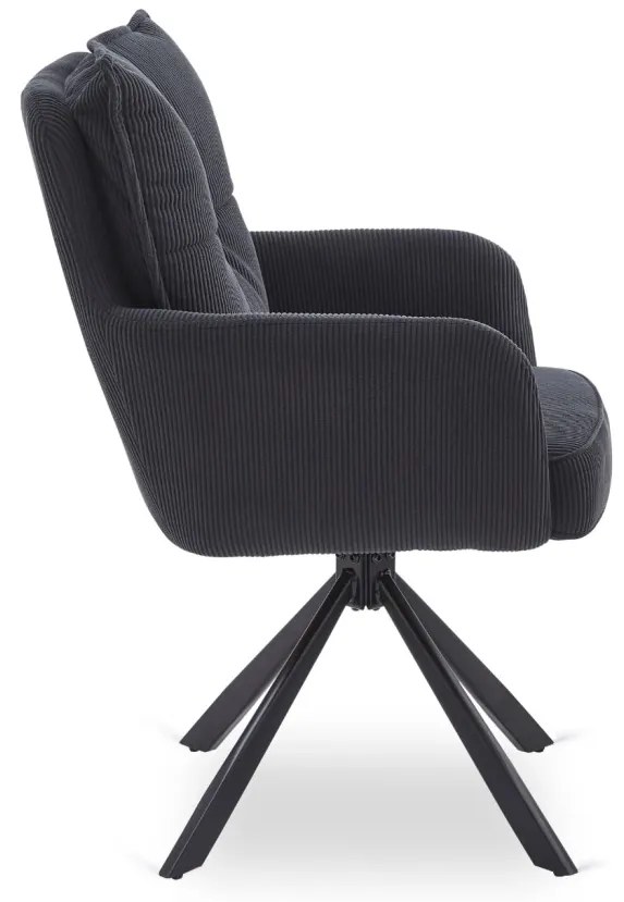 Forgó Étkező/Tárgyaló Fekete Színben. CITY