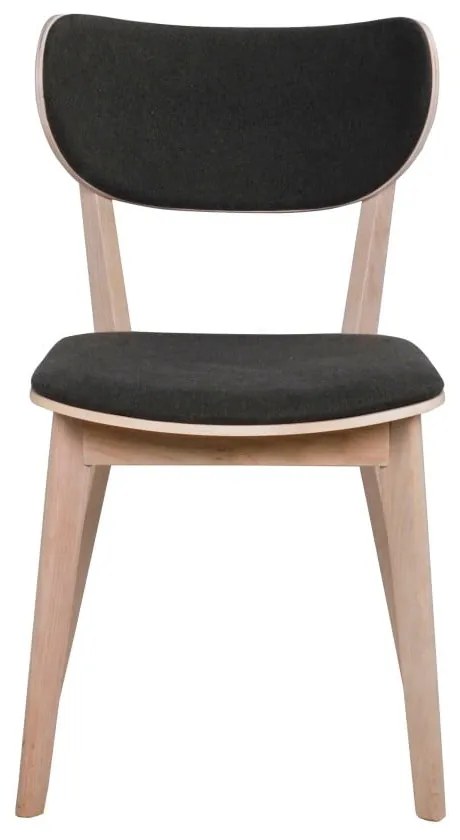 Cato világosbarna tölgyfa étkezőszék sötétszürke ülőrésszel - Rowico