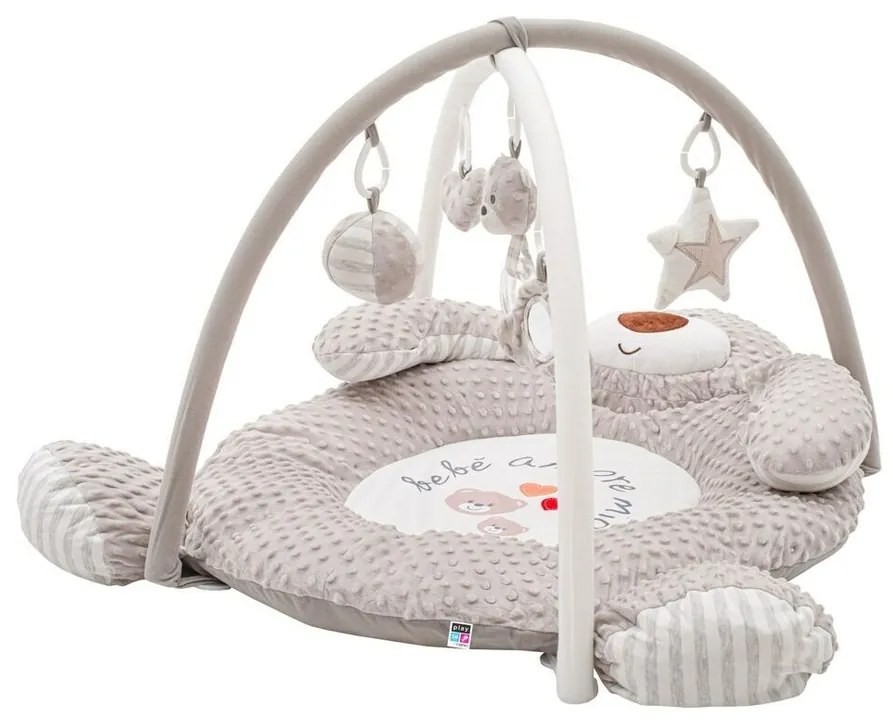 PlayTo luxus játszótakaró Minky,mackóval