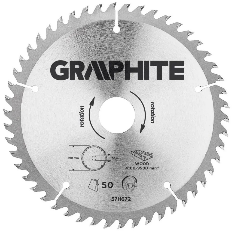 KŐRFŰRÉSZLAP 190*30 MM HM 50FOG GRAPHITE