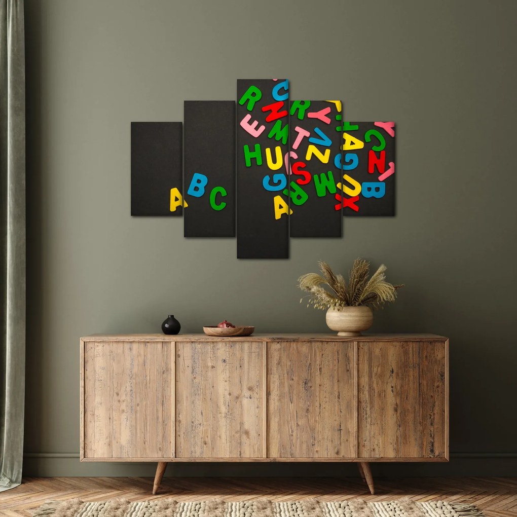 Kép - színes betűk (150x105 cm)